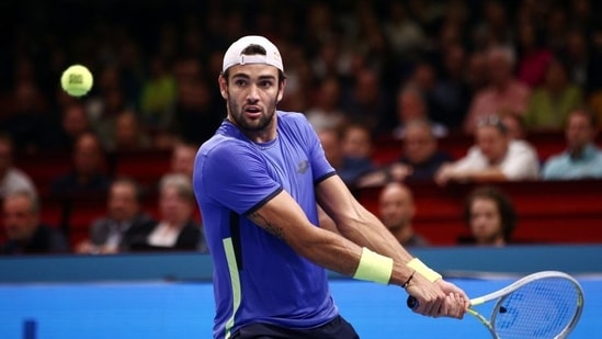 Matteo Berrettini pulls out of Paris Masters due to injury(REUTERS)