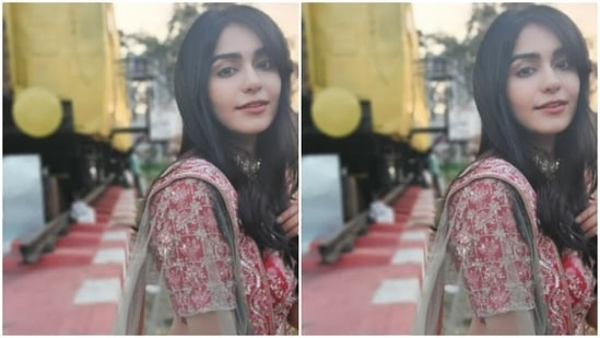 Adah can be seen posing while looking directly at the camera against an outdoor backdrop.(Instagram/@adah_ki_adah)
