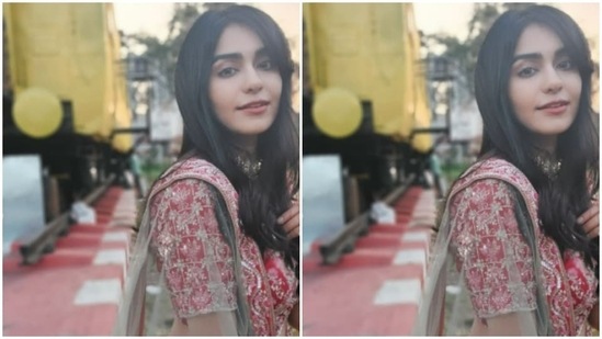 Adah can be seen posing while looking directly at the camera against an outdoor backdrop.(Instagram/@adah_ki_adah)