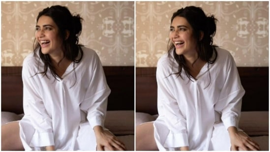 Karishma, in her Saturday mood, was all smiles for the cameras.(Instagram/@karishmaktanna)