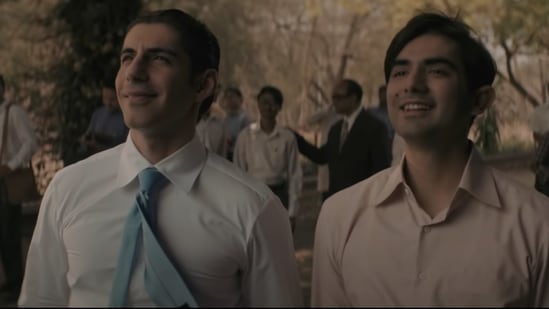 Jim Sarbh and Ishwak Singh as Homi J Bhabha and Vikram Sarabhai in Rocket Boys.