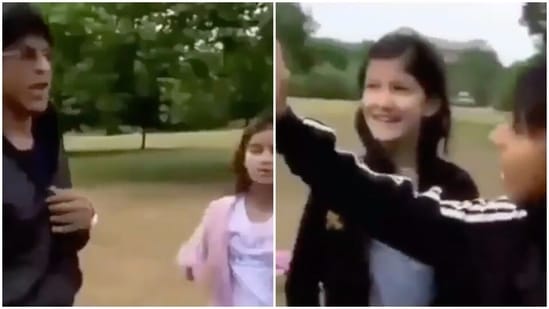 Shah Rukh Khan with Ananya Panday, Shanaya Kapoor and Aryan Khan. Shah Rukh Khan with Ananya Panday, Shanaya Kapoor and Aryan Khan.