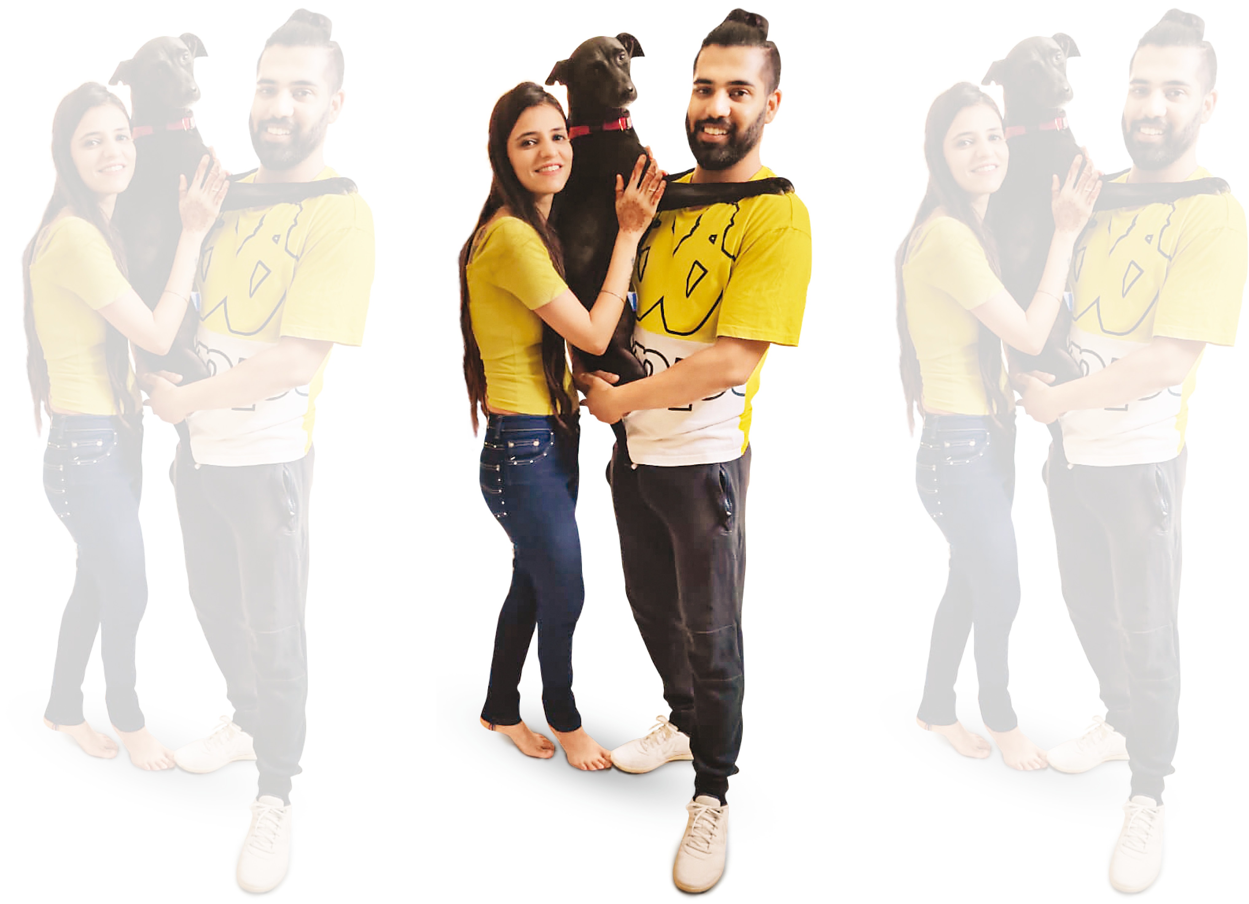 Himanshu and Guneet distract with squeaky toys Himanshu and Guneet distract with squeaky toys