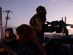 Taliban members in charge of security, patrol in Kabul on October 28, 2021. (Representational image)
