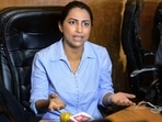 Kranti Redkar addressed a press conference and wrote a letter to chief minister Uddhav Thackeray regarding the allegations levelled against her husband Sameer Wankhede. (PTI) Kranti Redkar addressed a press conference and wrote a letter to chief minister Uddhav Thackeray regarding the allegations levelled against her husband Sameer Wankhede. (PTI)