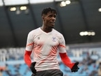 Crystal Palace's Wilfried Zaha during the warm up before the match