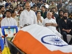 Stars and politicians at Puneeth Rajkumar's funeral. Stars and politicians at Puneeth Rajkumar's funeral.