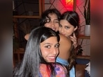 Suhana Khan with her friends, Priyanka and Raina. Suhana Khan with her friends, Priyanka and Raina.
