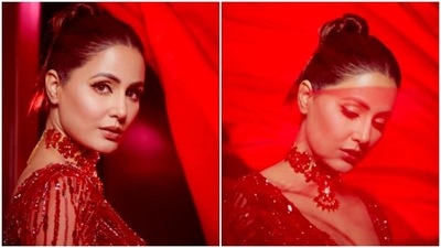 Hina Khan shared her pictures from the ramp and wrote a long heartfelt post for the designer Saisha Shinde. (Instagram/@realhinakhan) Hina Khan shared her pictures from the ramp and wrote a long heartfelt post for the designer Saisha Shinde. (Instagram/@realhinakhan)
