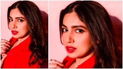 Bhumi Pednekar's makeup artist gave the actor a blushed look to complement her fierce, bold look. (Instagram/@bhumipednekar) Bhumi Pednekar's makeup artist gave the actor a blushed look to complement her fierce, bold look. (Instagram/@bhumipednekar)