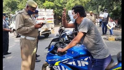 The traffic police said they will also conduct enforcement and ensure all the motorcycle riders wear helmets. (Sourced)