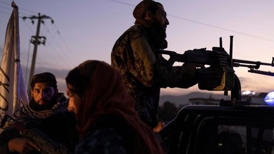 Taliban members in charge of security, patrol in Kabul on October 28, 2021. (Representational image) (Reuters Photo)