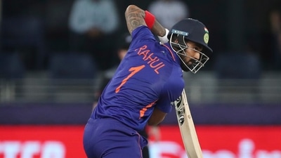 India's KL Rahul bats during the Cricket Twenty20 World Cup match between New Zealand and India in Dubai, UAE, Sunday, Oct. 31, 2021. (AP Photo/Aijaz Rahi) (AP) India's KL Rahul bats during the Cricket Twenty20 World Cup match between New Zealand and India in Dubai, UAE, Sunday, Oct. 31, 2021. (AP Photo/Aijaz Rahi) (AP)