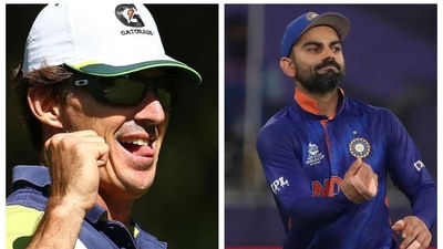 Brad Hogg and Virat Kohli collage. (File) Brad Hogg and Virat Kohli collage. (File)