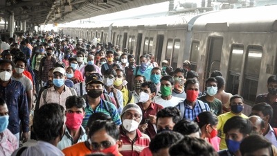 Local trains have started plying from today, October 31 in West Bengal. "Local trains may operate at 50 per cent seating capacity. All government offices related to non-emergency and non-essential services shall now function with 50 per cent of their total strength," the order said. (PTI) Local trains have started plying from today, October 31 in West Bengal. "Local trains may operate at 50 per cent seating capacity. All government offices related to non-emergency and non-essential services shall now function with 50 per cent of their total strength," the order said. (PTI)