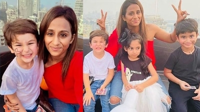 Taimur wasn't dressed up particularly for Halloween but sported a ghost tattoo on his cheek as he attended a friend's Halloween bash. Taimur wasn't dressed up particularly for Halloween but sported a ghost tattoo on his cheek as he attended a friend's Halloween bash. 
