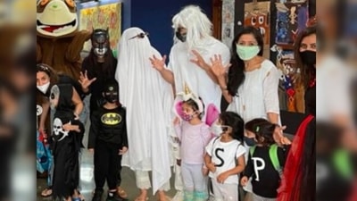 Soha Ali Khan's and Kunal Kemmu's daughter Inaaya Naumi Kemmu looked adorable in her unicorn, fairy attire. (Instagram/@sakpataudi) Soha Ali Khan's and Kunal Kemmu's daughter Inaaya Naumi Kemmu looked adorable in her unicorn, fairy attire. (Instagram/@sakpataudi)