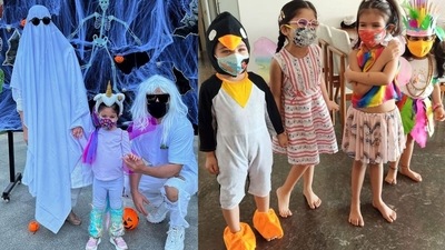 Soha Ali Khan has shared pictures from a Halloween bash. Soha Ali Khan has shared pictures from a Halloween bash. 