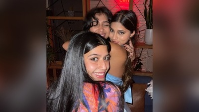 Suhana Khan with her friends, Priyanka and Raina. Suhana Khan with her friends, Priyanka and Raina.