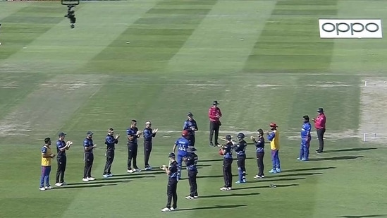 Screengrab of the moment