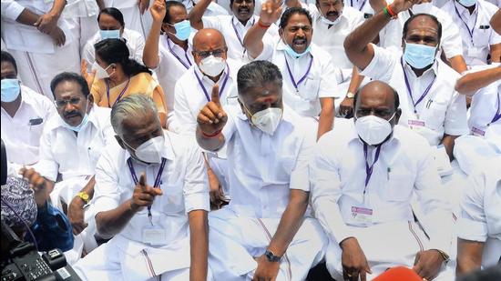 AIADMK Coordinator O Panneerselvam said a child’s birthday falls on the day it is born and not when it is given a name, referring to the ruling DMK’s decision to alter the state’s formation day in lines with it getting the present name, i.e. Tamil Nadu. (PTI)