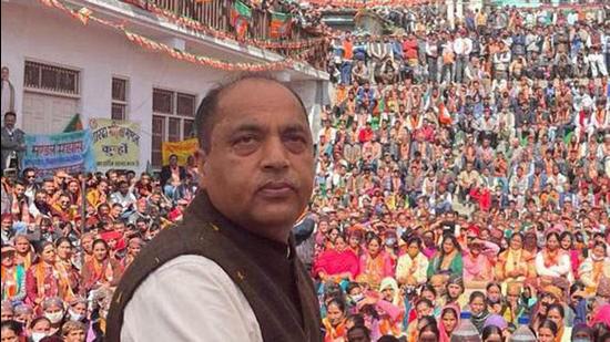 Chief minister Jai Ram Thakur said he will decide on Covid curbs in Himachal after Diwali. (HT photo)