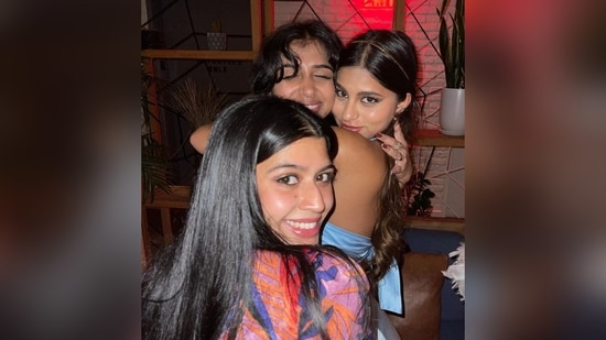 Suhana Khan with her friends, Priyanka and Raina.