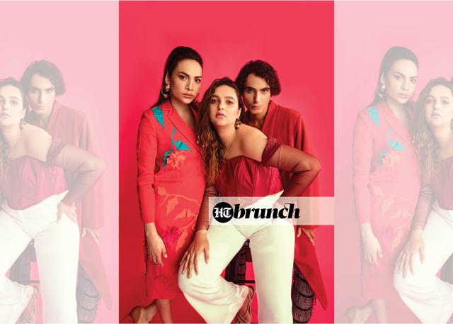 Globally, designers are bending towards models with different skin tones, body shapes and sexualities; On Kenny: Outfit, Vidhi Wadhwani, Earrings and ring, Ruhette; On Appoorva: Outfit, Lea Clothing Co., Earrings, Ruhette; On TJ:Shirt and outerwear, Urvashi Kaur, Trousers, AKHL Globally, designers are bending towards models with different skin tones, body shapes and sexualities; On Kenny: Outfit, Vidhi Wadhwani, Earrings and ring, Ruhette; On Appoorva: Outfit, Lea Clothing Co., Earrings, Ruhette; On TJ:Shirt and outerwear, Urvashi Kaur, Trousers, AKHL