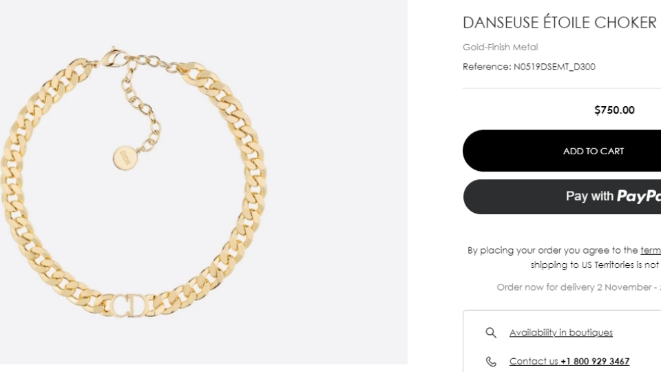 Danseuse étoile deals choker price