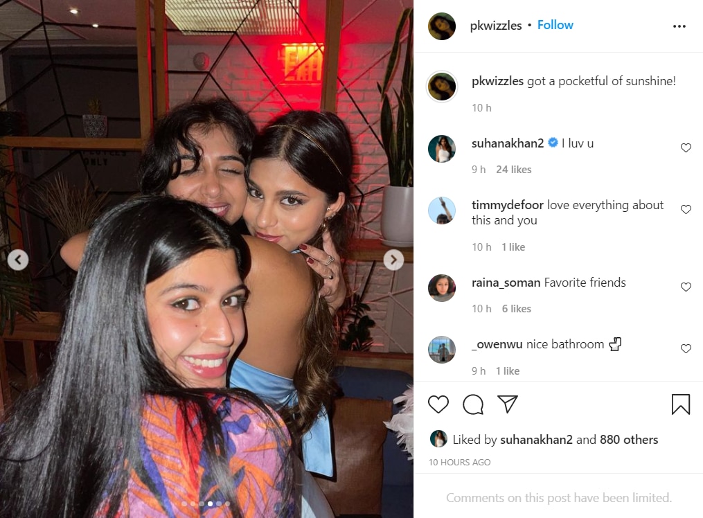 Suhana Khan celebrated Halloween with her friends.