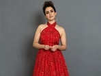Sanya Malhotra serves firecracker look ahead of Diwali in red halter-neck gown