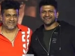 Shivrajkumar with his late brother Puneeth Rajkumar.