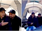 Actor Sunny Deol shares video with Dharmendra from Himachal Pradesh. Actor Sunny Deol shares video with Dharmendra from Himachal Pradesh.