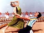 Sridevi and Jeetendra in a still from Himmatwala song Naino Mein Sapna. Sridevi and Jeetendra in a still from Himmatwala song Naino Mein Sapna.