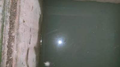 A view of the muddy water supplied to Suncity township, following repair of the GMDA pipeline in Basai. A view of the muddy water supplied to Suncity township, following repair of the GMDA pipeline in Basai.