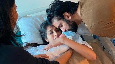 Charu Asopa Sen and Rajeev Sen shared a glimpse of their baby girl on Instagram. (Instagram/@rajeevsen9)