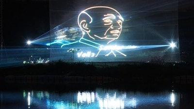 From parades to laser shows, a series of events were organised to pay tribute to the Iron Man of India, Sardar Vallabhai Patel. (HT Photo/Keshav Singh) From parades to laser shows, a series of events were organised to pay tribute to the Iron Man of India, Sardar Vallabhai Patel. (HT Photo/Keshav Singh)