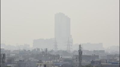 Noida recorded the air quality index (AQI), on a scale of 0 to 500, on Monday at 301 against 292 a day earlier, and Greater Noida at 306 against 292 on Sunday. (Sunil Ghosh/HT) Noida recorded the air quality index (AQI), on a scale of 0 to 500, on Monday at 301 against 292 a day earlier, and Greater Noida at 306 against 292 on Sunday. (Sunil Ghosh/HT)