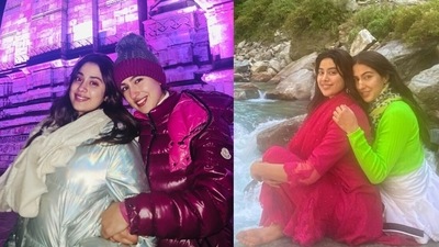 Janhvi Kapoor and Sara Ali Khan took to a trip to Kedarnath. Janhvi Kapoor and Sara Ali Khan took to a trip to Kedarnath.