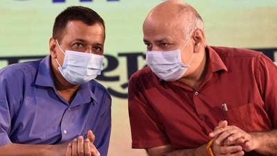 A file photo of Delhi CM Arvind Kejriwal and deputy CM Manish Sisodia. (PTI file photo) A file photo of Delhi CM Arvind Kejriwal and deputy CM Manish Sisodia. (PTI file photo)