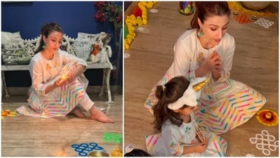 After celebrating Halloween, Soha Ali Khan is ready for The Festival of Lights, Diwali which is being observed in India from November 2. (Instagram/@sakpataudi) After celebrating Halloween, Soha Ali Khan is ready for The Festival of Lights, Diwali which is being observed in India from November 2. (Instagram/@sakpataudi)