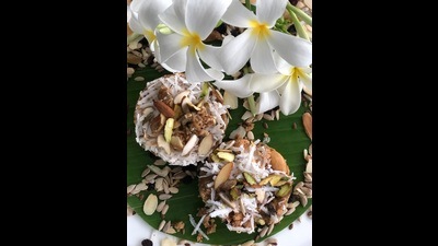 Gond ke laddoo are perfect for this season.