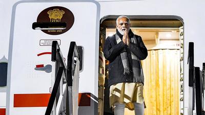 India’s Prime Minister Narendra Modi arrives in Glasgow to take part in the COP 26 summit. Modi earlier told a global summit on supply chain resilience that trusted sources and transparency are among key factors for enhancing global supply chains. (PTI) India’s Prime Minister Narendra Modi arrives in Glasgow to take part in the COP 26 summit. Modi earlier told a global summit on supply chain resilience that trusted sources and transparency are among key factors for enhancing global supply chains. (PTI)