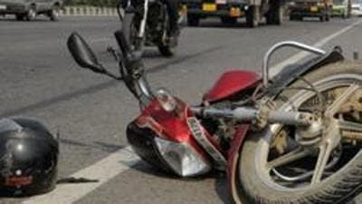 A 38-year-old biker was killed in an accident with an auto-rickshaw on the Airport Road in Zirakpur late on Sunday evening. (HT/Representative image)
