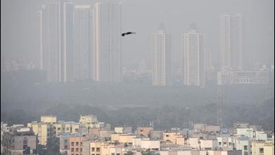 \n AQI between 100 and 199 is considered ‘moderate’, while between 50 and 99 ‘satisfactory’ and below 50 is considered ‘good’. AQI in excess of 200 is considered ‘poor’, above 300 ‘very poor’, above 400 ‘severe’ and above 500 ‘severe +’. (HT PHOTO) \n AQI between 100 and 199 is considered ‘moderate’, while between 50 and 99 ‘satisfactory’ and below 50 is considered ‘good’. AQI in excess of 200 is considered ‘poor’, above 300 ‘very poor’, above 400 ‘severe’ and above 500 ‘severe +’. (HT PHOTO)