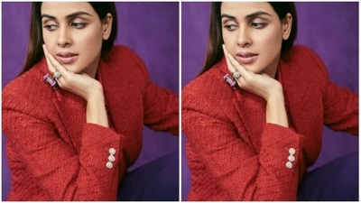 In subtle silver rings from Karishma Joolry, Genelia aptly accessorised her formal outfit. (Instagram/@who_wore_what_when) In subtle silver rings from Karishma Joolry, Genelia aptly accessorised her formal outfit. (Instagram/@who_wore_what_when)