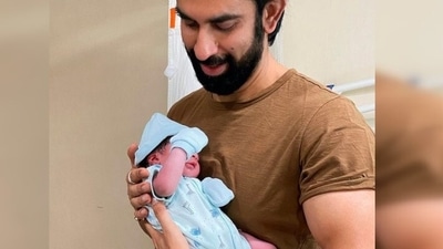 Rajeev Sen gently holds his baby girl and poses for a picture to share with his fans. (Instagram/@rajeevsen9) Rajeev Sen gently holds his baby girl and poses for a picture to share with his fans. (Instagram/@rajeevsen9)