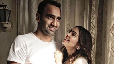 Pooja Banerjee and husband Sandeep Sejwal.