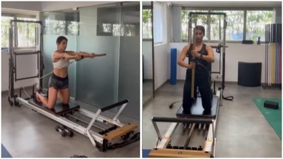 Sara and Pooja twinning in Pilates is all the fitness inspo we need (Instagram/@namratapurohit) Sara and Pooja twinning in Pilates is all the fitness inspo we need (Instagram/@namratapurohit)