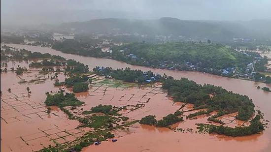 BJP stage agitation in Pune to protest what it claims is an unfulfilled promise made by the MVA government to ensure flood- affected farmers received compensation before Diwali. (PTI (PIC FOR REPRESENTATION))